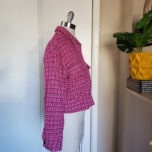 Rachel Zoe Tweed Jacket Size Medium! - Picture 7 of 16
